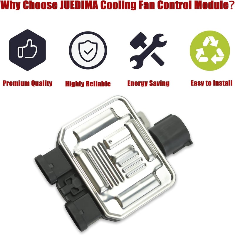 JUEDIMA Store وحدة تحكم مروحة تبريد الرادياتير متوافقة مع فولفو S60 S80 V70 XC60 XC70 فريلاندر II إيفوك مونديو IV غالاكسي III S MAX 2006-2015 940009402 7T438C609BA - Image 5